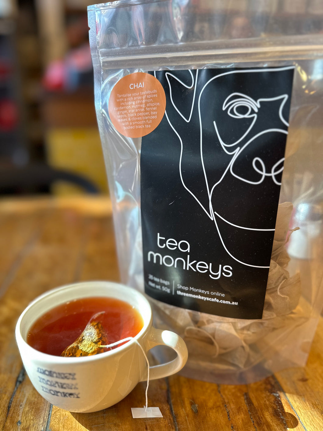 tea monkeys chai tea - 25 PK Tea bags