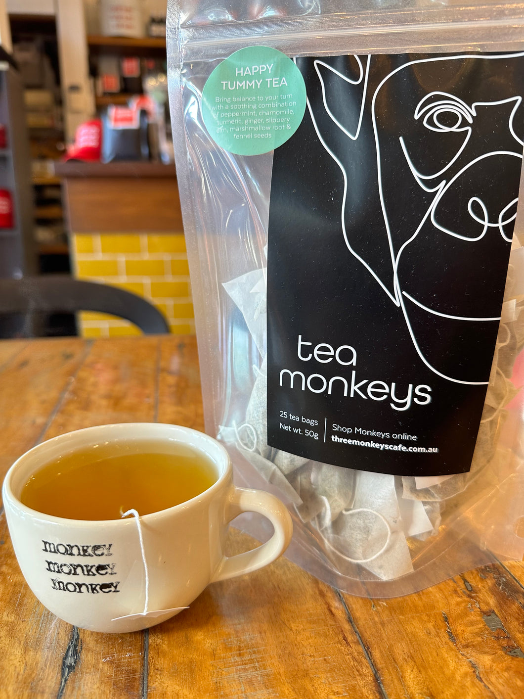 tea monkeys happy tummy tea - 25pk Tea bags